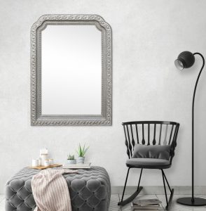 1900s-silver-wood-wall-mirror