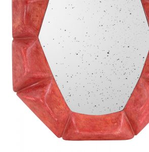 Detail-bottom-Contemporary-wall-mirror-Rouge-Fuchsia-by-Pascal-and-Annie