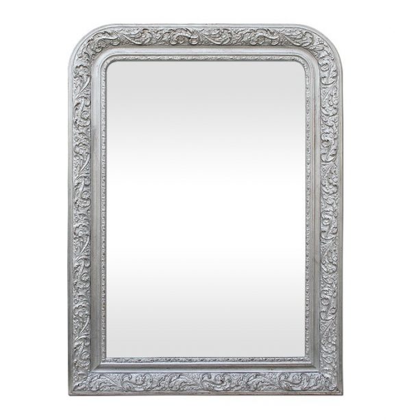 Louis-Philippe Style Silvered Mirror, circa 1900