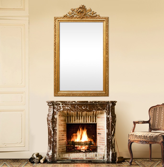 antique-french-fireplace-mirror-with-pediment