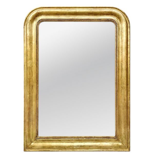 Antique French Giltwood Mirror Louis-Philippe Style, circa 1880