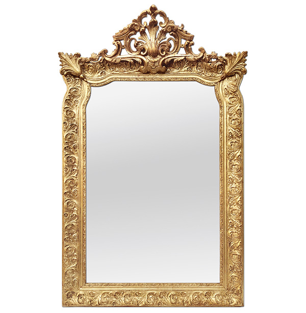 Antique French Giltwood Mirror, Napoleon III Style, circa 1880