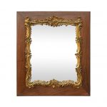Antique French Mirror Louis XV Style, Giltwood & Natural Wood