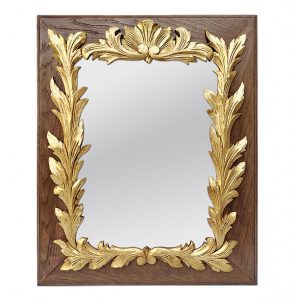 Antique French Mirror Carved Giltwood, circa 1940