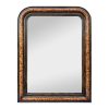 antique-french-mirror-faux burl-wood-louis-philippe-style