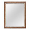 Antique French Oak Wood and Silvered Mirror, circa 1940