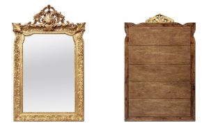 antique-giltwood-french-mirror-pediment-ornaments-napoleon-III-style-circa-1880