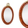 antique-oval-mirror-bronze-pediment-rosewood-imitation