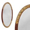 antique-oval-mirror-gilded-floral-ornaments-Art-deco-style