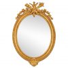 French Antique Oval Mirror, Giltwood, 19th Century