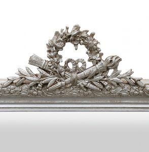 antique-silver-mirror-pediment-with-quiver-torch-and-arrows-flowers