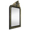 antique-wall-mirror-gilding-and-black-with-pediment-angels