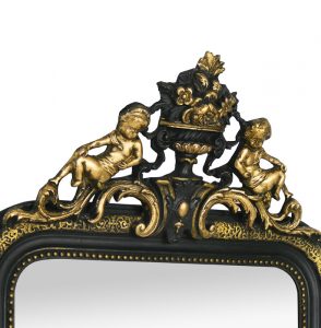 antique-wall-mirror-giltwood-pediment-with-angels-black-and-gilding