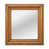 Brittany Style Antique Carved Oak Wood Mirror, circa 1900