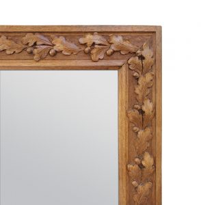 carved-wood-mirror-with-decor-oak-leaves-and-tassel-nuts