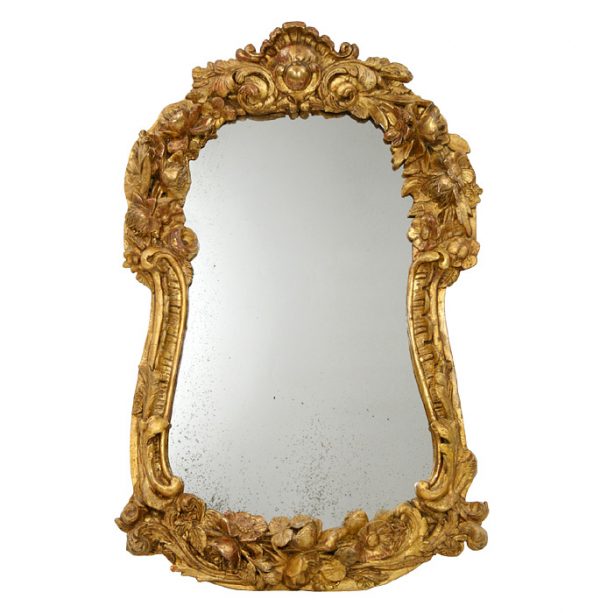French Antique Giltwood Mirror, 19th Century