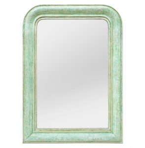 Louis-Philippe Style Mirror, Green Colors, circa 1925