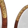 painted-wood-oval-frame-with-gilded-floral-ornaments-Art-Deco-style
